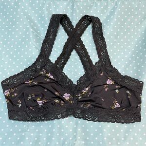Aerie Floral Lace Bralette (Unlined) Size Medium